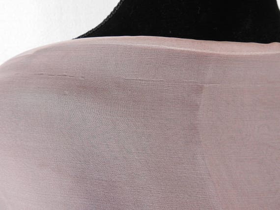 Vintage LONG Double Sheer Silk (Chiffon?) Wrap Sc… - image 6