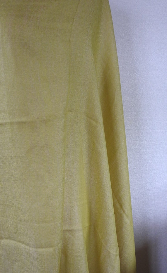 Vtg Large Ring Cashmere Shawl Pashmina Scarf Wrap… - image 8