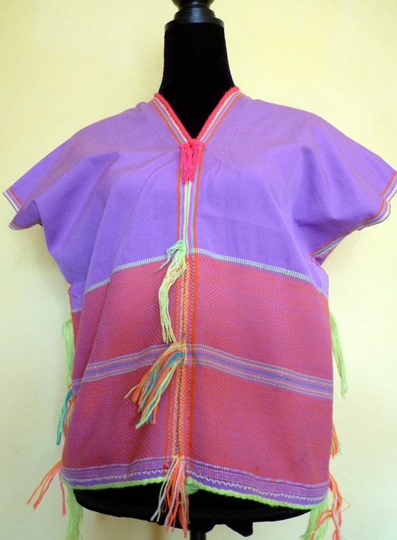 SALE Handmade Thai Huipil Blouse Tunic Vintage Hi… - image 2