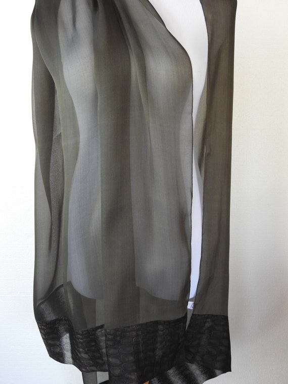 Sublime  MANTERO Women's Sheer Silk Shawl Wrap Sc… - image 6