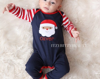 christmas romper baby boy