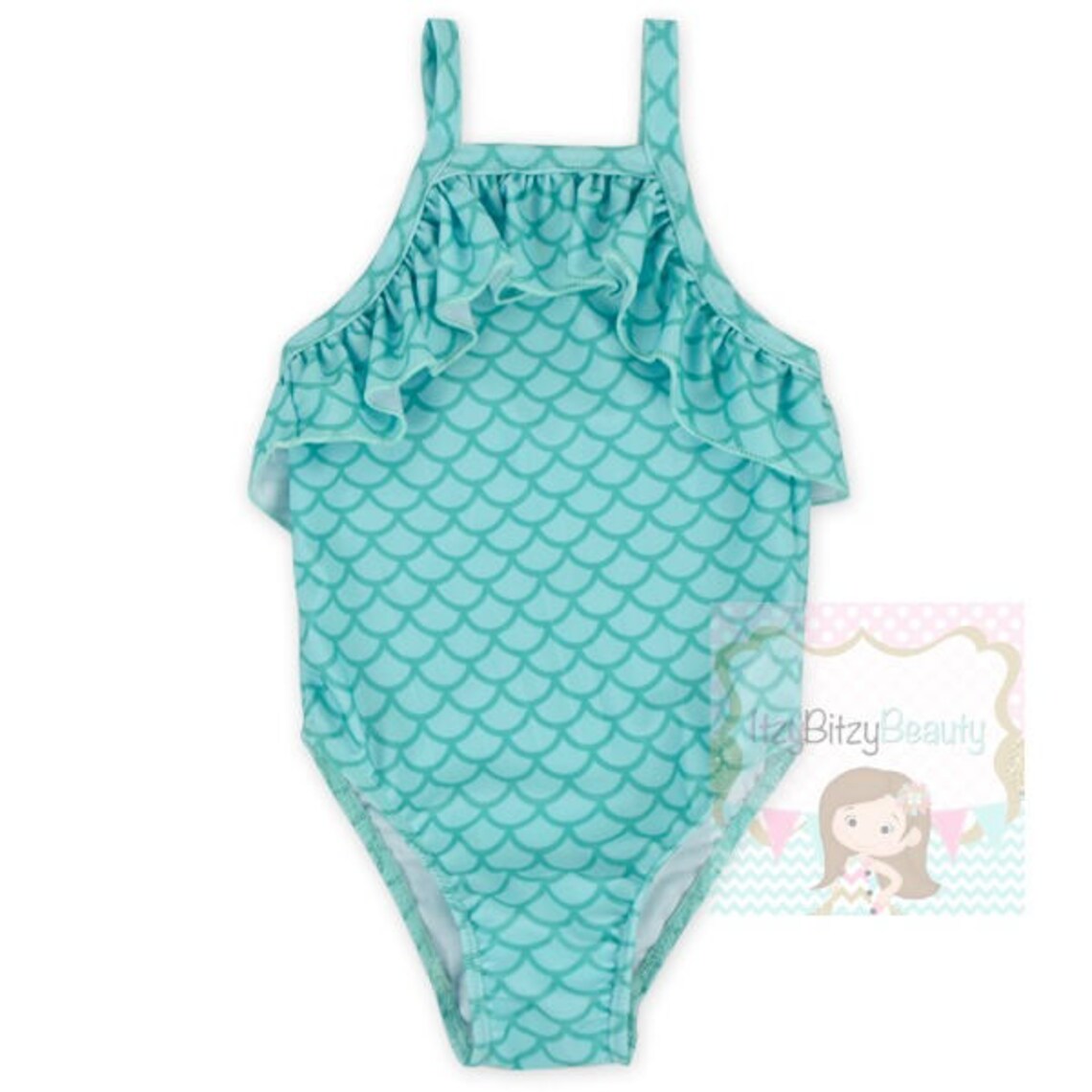 Mermaid Bikini Monogrammed Bathing Suit Mermaid Swim Suit Etsy
