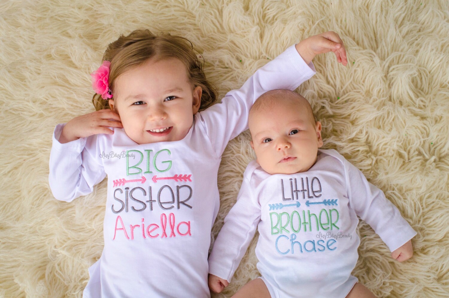 Sibling Announcement Shirts Big Sister Brother Little | Etsy
