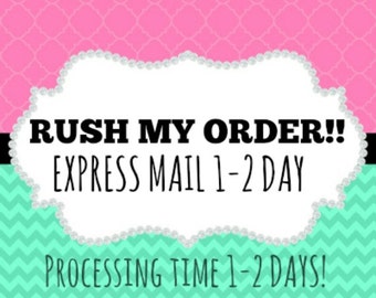 Priority Mail EXPRESS Rush Service For Faster Processing And Shipping