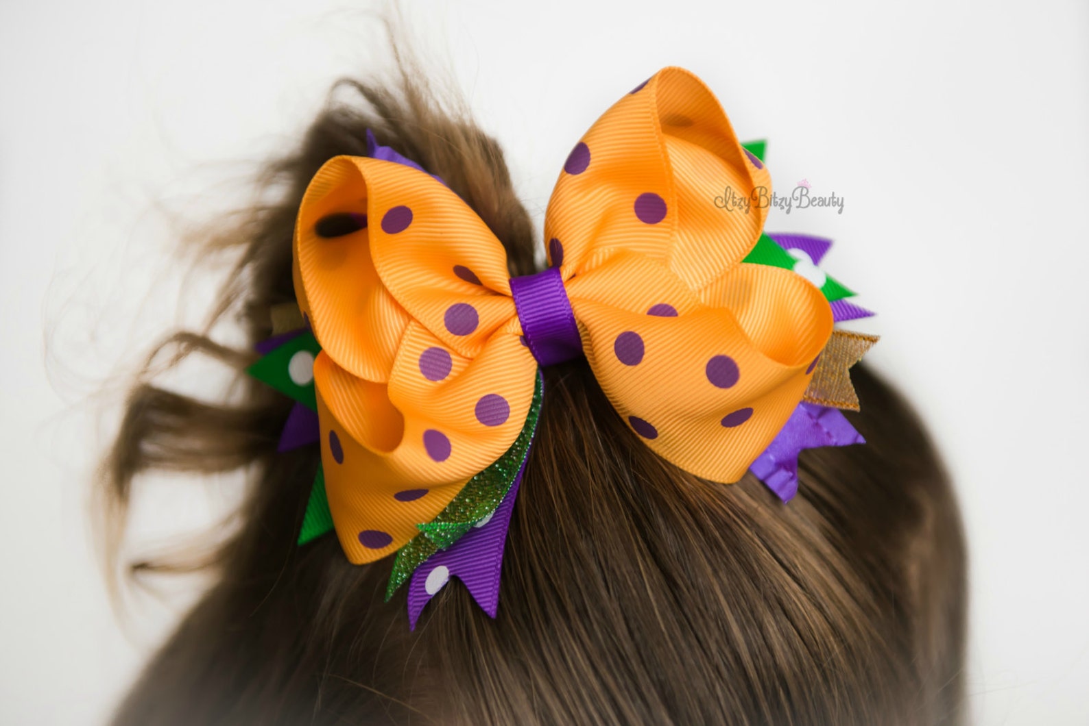mardi gras hair clips