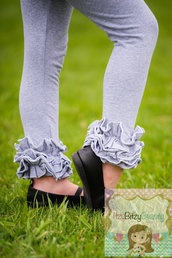 Leggings with shop ruffles for adults