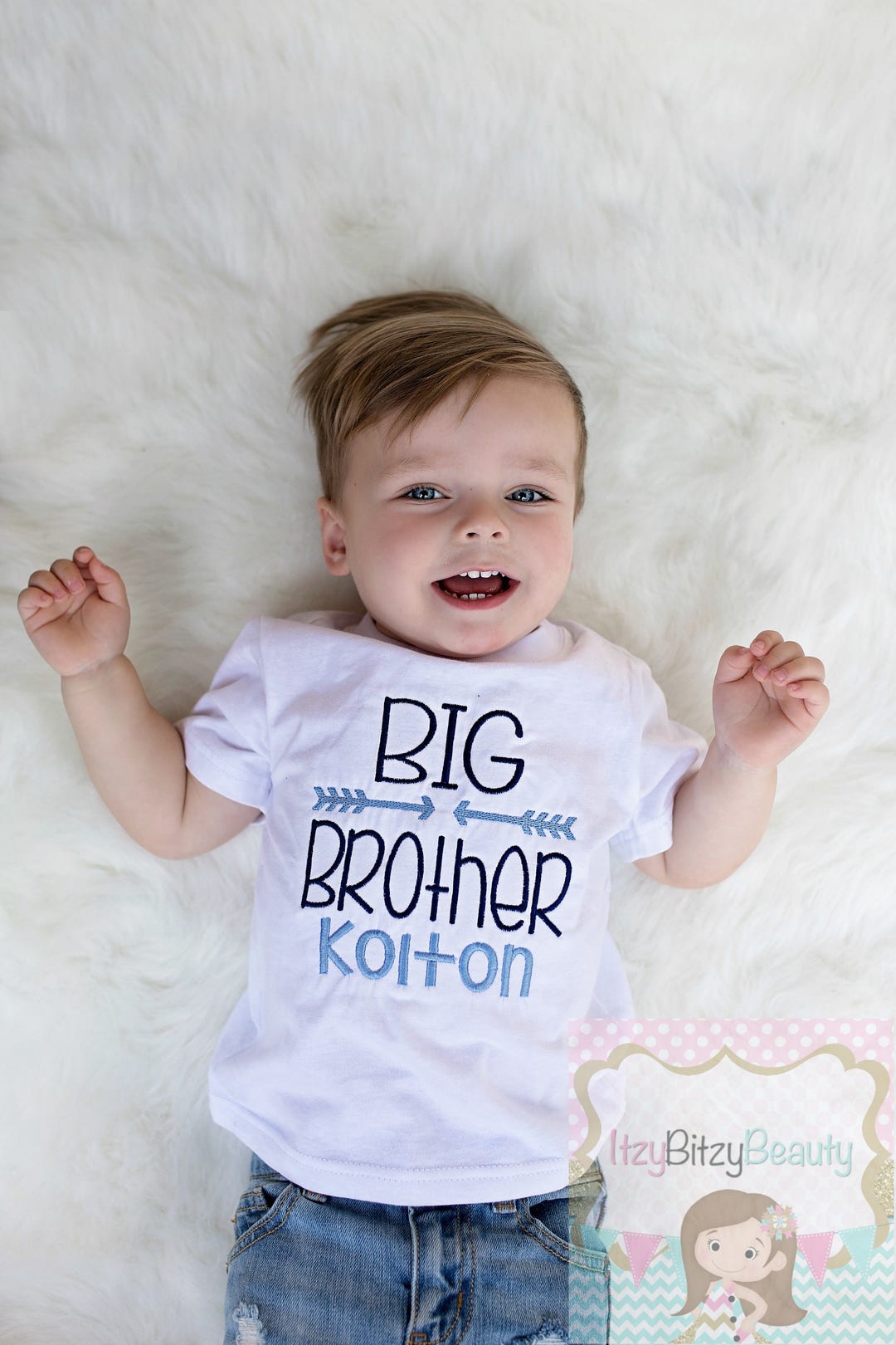 Big Brother Shirt Embroidered Personalized Custom Name ANY - Etsy
