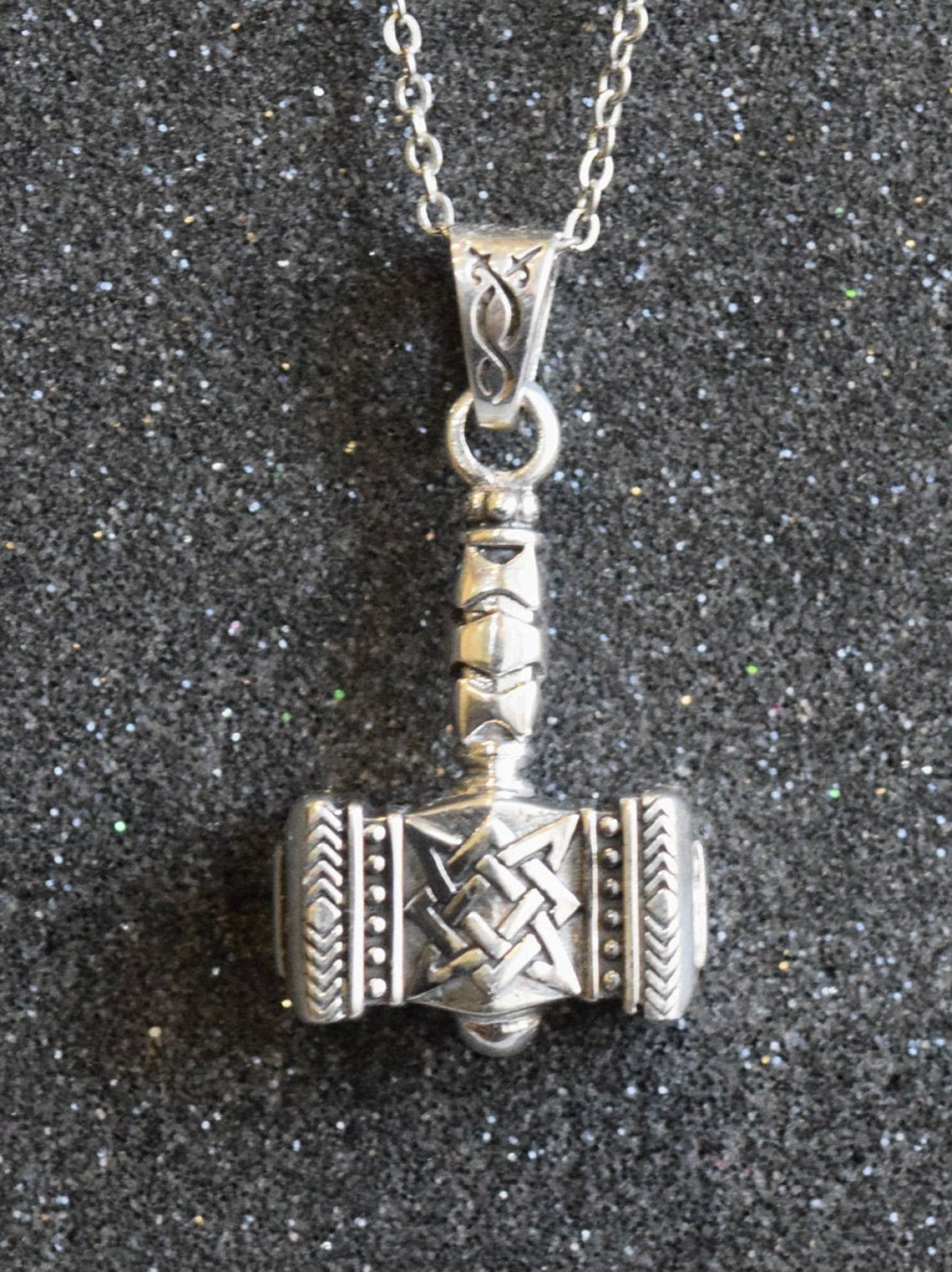 Thor Hammer Mjolnir Viking Amulet Silver Hammer Scandinavian Etsy