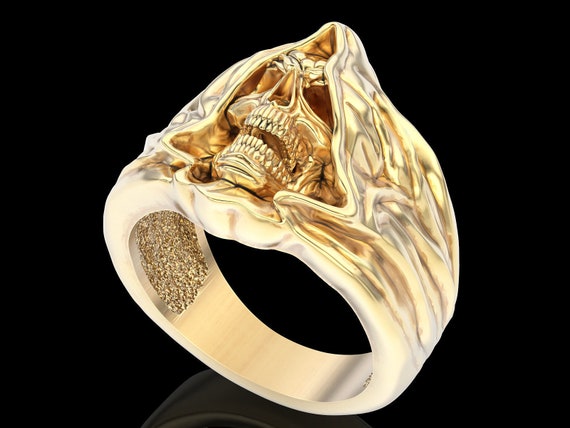 Skull Ring Skull Pinky Ring Silver Skull Ring for Men Gothic