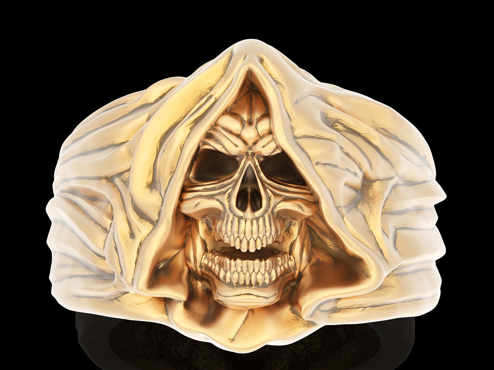 Skull pinky 2024 rings for mens