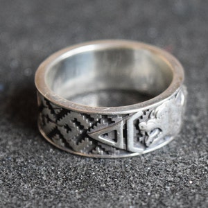 Celtic Wolf Ring Wolf Knot Ring Wolf Wedding Band Celtic - Etsy