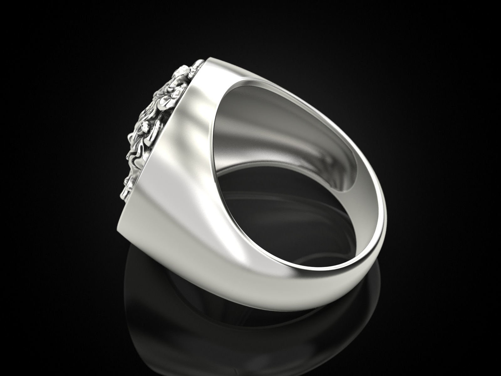 Medusa Ring Greek Mythology Ring Silver Ring Greek Etsy