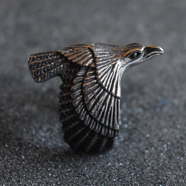 Norse Raven Ring, Viking Ring, Raven Jewelry, Witch Ring