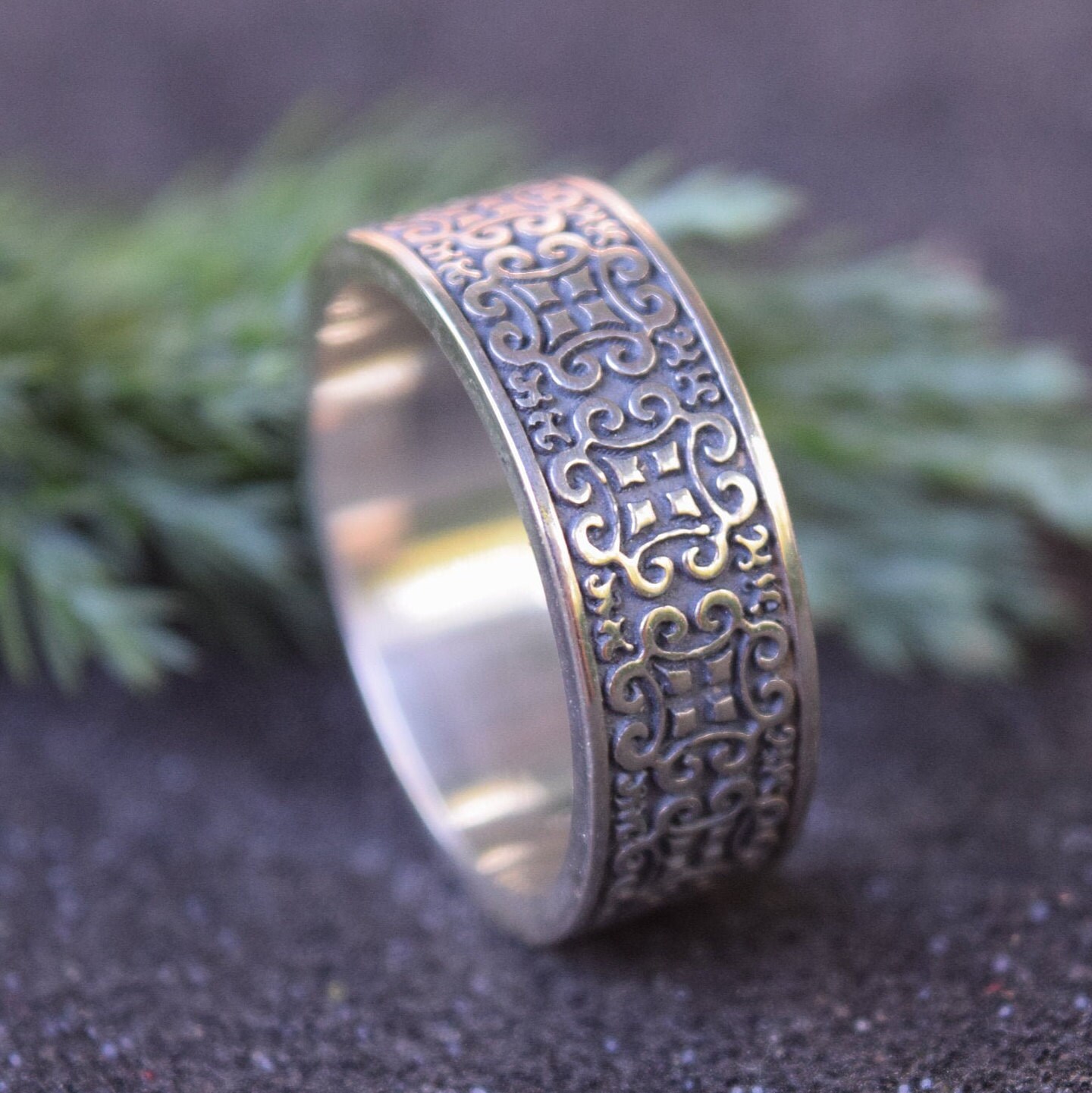 Norse Ring Celtic Wedding Band His and Hers Rings Etsy