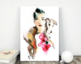 Fashion Wall Art, Fashion Prints, Fashion Illustration, Fashion Poster, Fashion Watercolor, Fashion Art Canvas, Fashion Canvas Wall Art