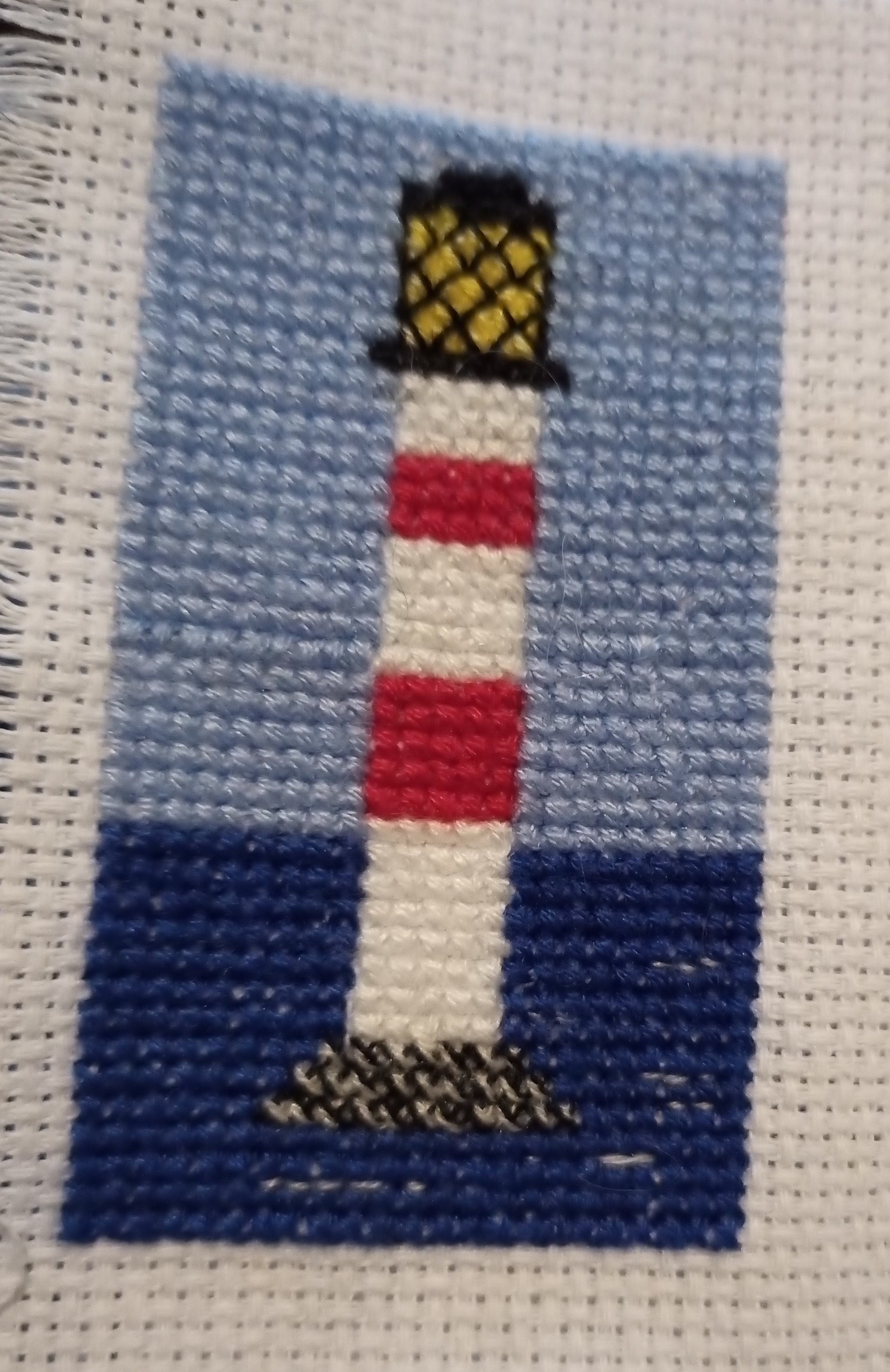 Lovely Simple Lighthouse Bookmark Cross Stitch Pattern Etsy