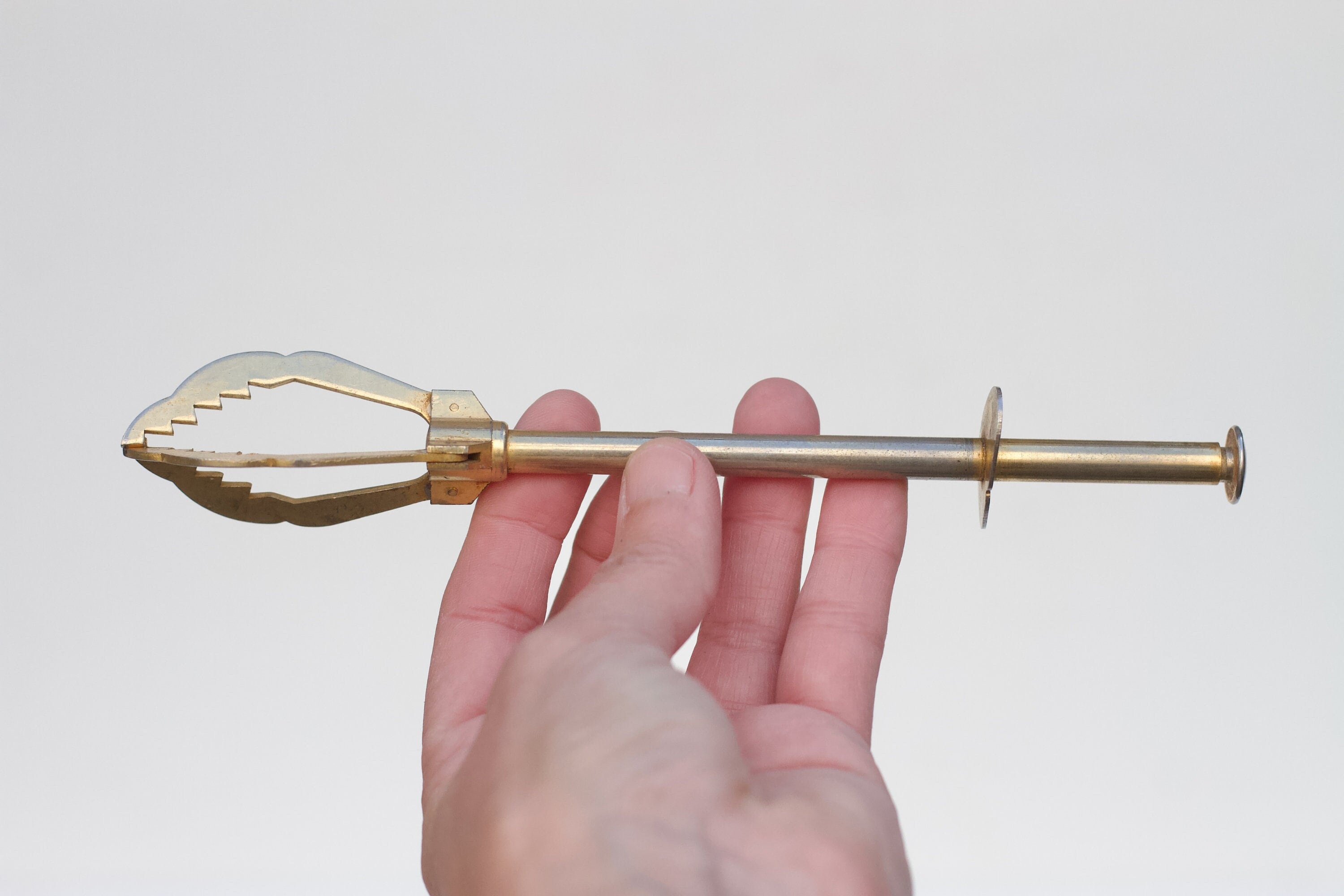 アイス・キューブ　ICE　CUBE　パイプ　スカル　ビンテージ Art Deco Ice Cube Grabber Mechanical Tongs - Icecube Picker Claw