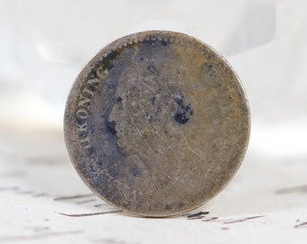 1914年 オランダ 10セント銀貨 - XFコンディション - ウィルヘルミナ1