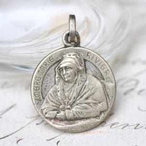 Vintage Mother Marie Rivier Medal – French Catholic Pendant Charm
