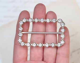 Vintage Art Deco Rhinestone Slide Buckle – Couture Embellishment