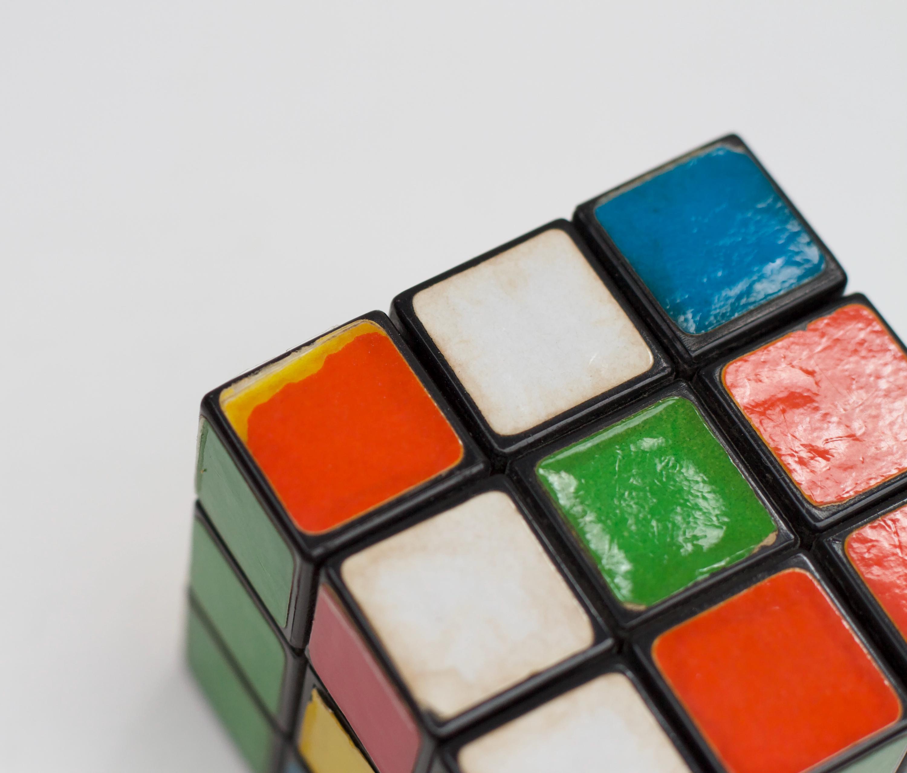 ヴィンテージ ルービックキューブ 古びた風合い - ヴィンテージ レトロ