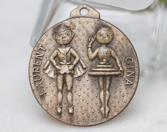 Vintage Orangina Pendant – Laurent and Gina French Advertising Couple