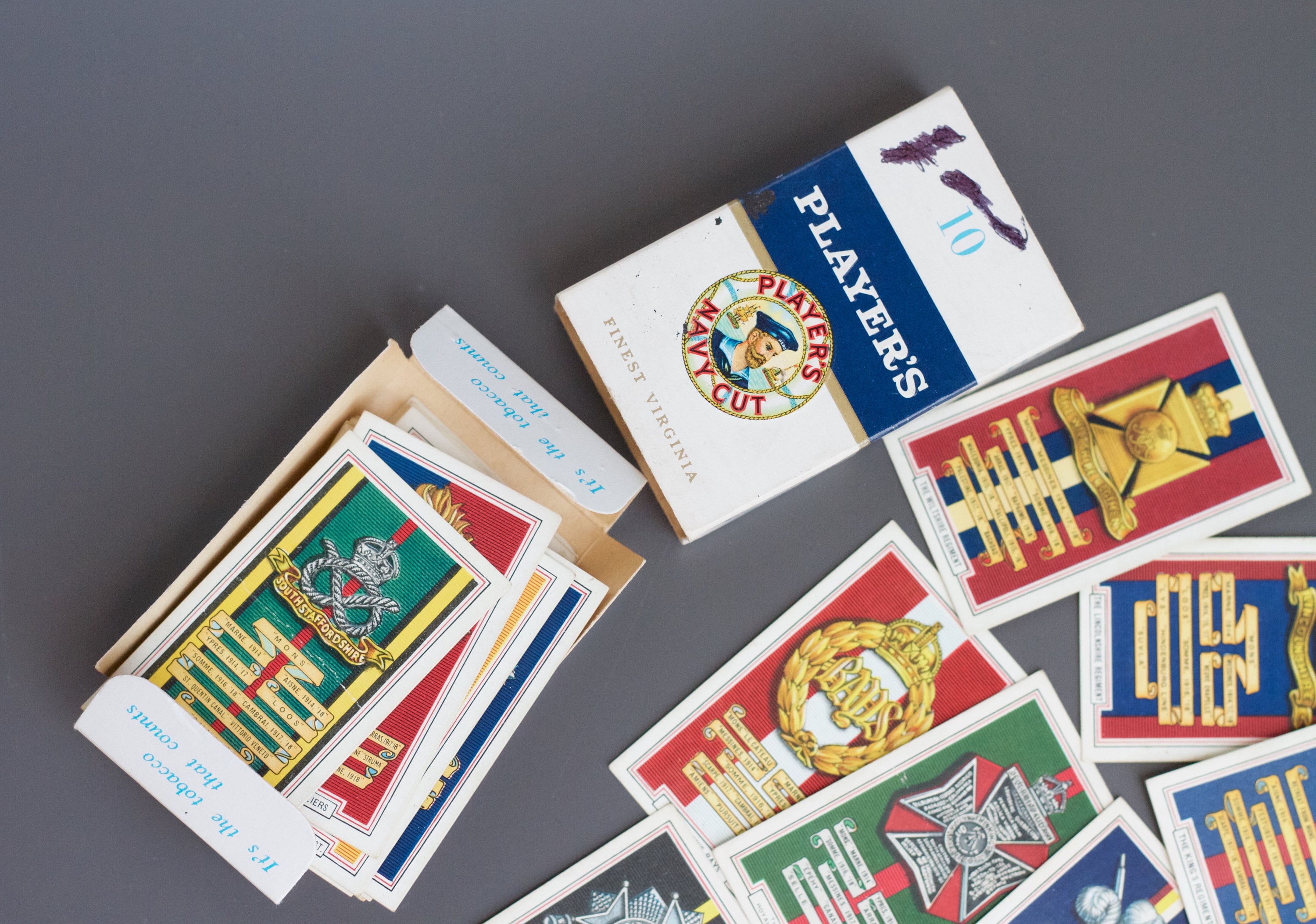 Antique Army Badges Cigarette Cards – Complete Gallaher Ltd. Collection