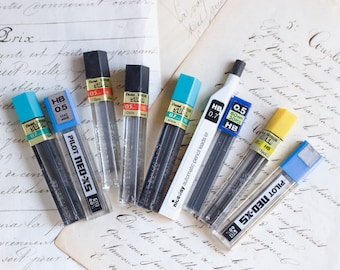 Vintage Mechanical Pencil Lead Lot – HB 0.5mm, 0.7mm, 0.9mm