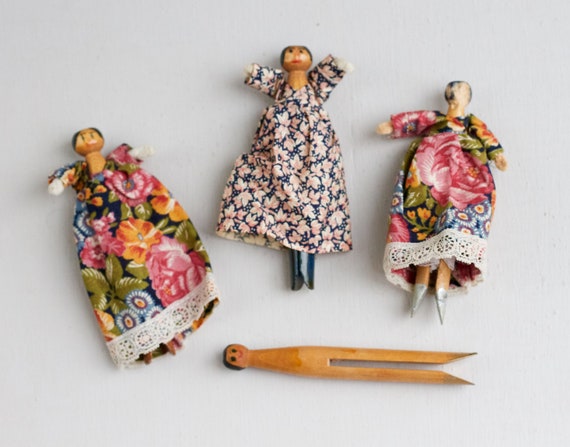 vintage clothespin dolls