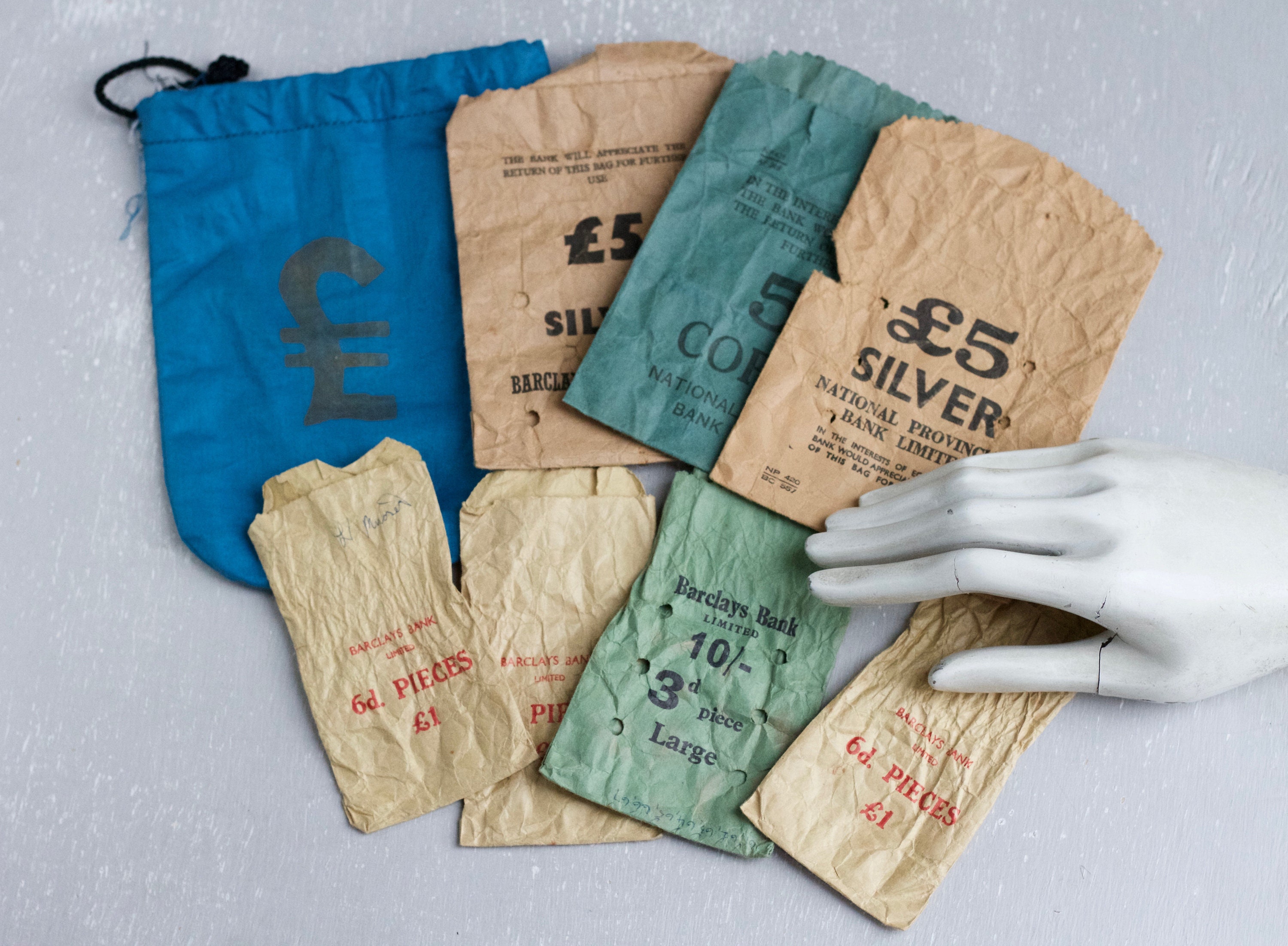 Barclays Bank Coin Bags Instant Collection of 9 Vintage Etsy