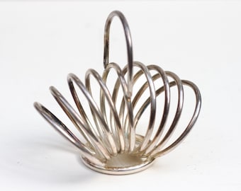 Vintage Art Deco Silver Plated Napkin Rack – Minimalist Tablescaping