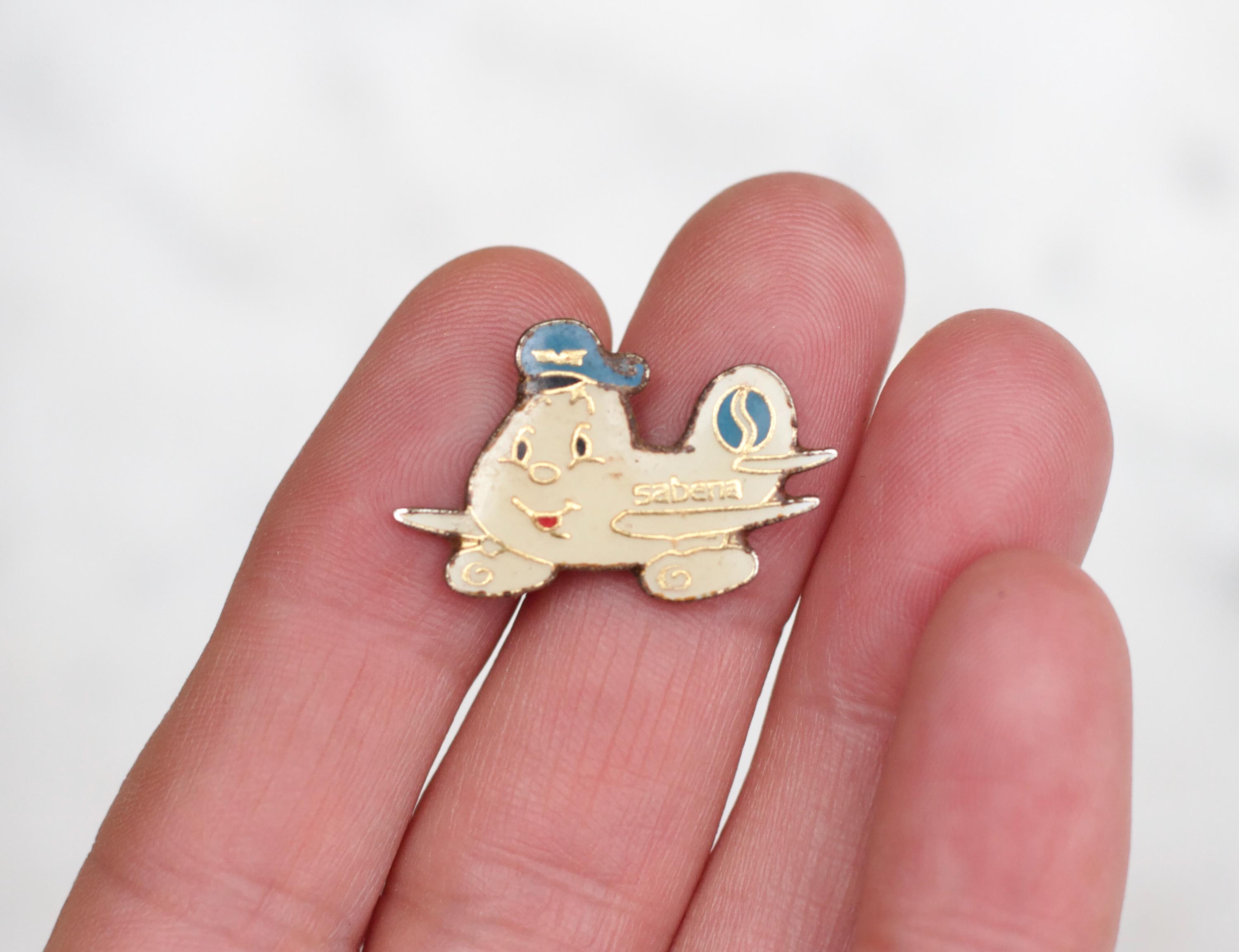 ヴィンテージ サベナ航空 ラペルピン - ベルギーの飛行機旅行 - Etsy 日本