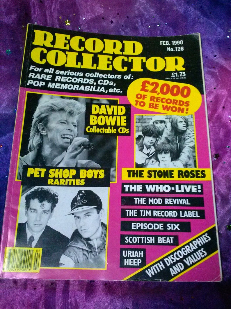 Vintage Record Collector Magazine February 1990 British Music Etsy vintage-record-collector-magazine-february-1990-british-music-etsy