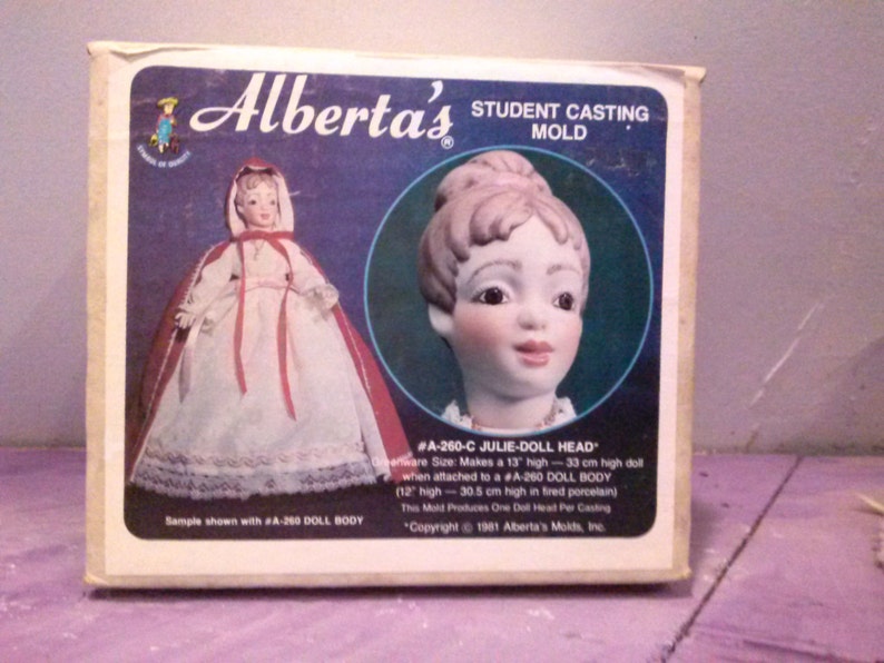 Vintage Doll Making Supply Albertas Girl Student Doll Head Etsy