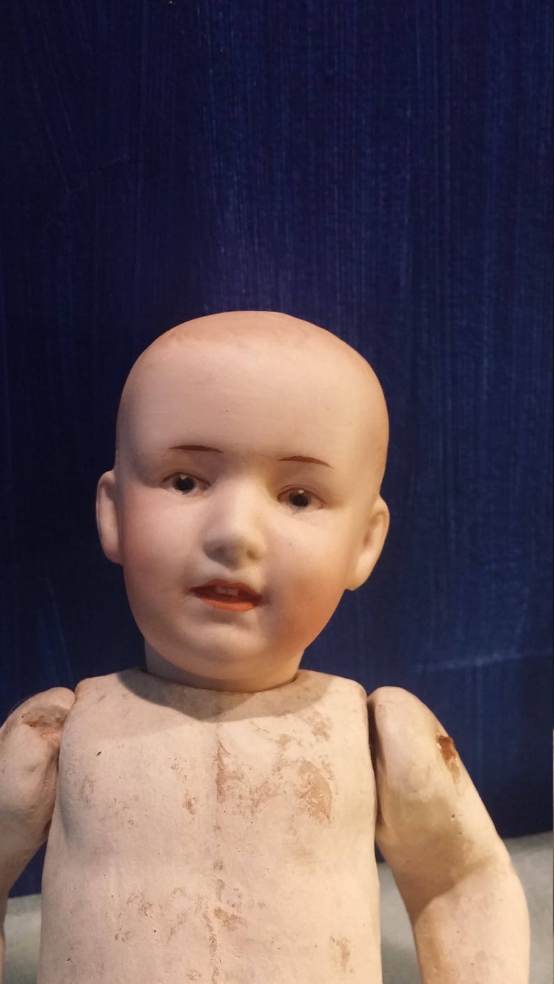 Bisque Composition Baby Doll 1910s Antique German Gebruder Etsy