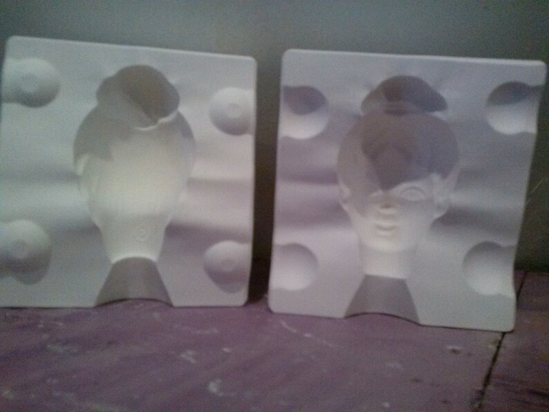 Vintage Doll Making Supply Albertas Girl Student Doll Head Etsy