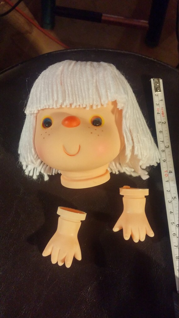 Vintage Doll Parts Supply by Westrim Crafts 1980 White Yarn Etsy