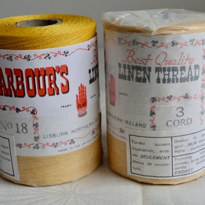 1 spool Natural Linen Thread 3 ply Violet No:40 Goldschild Londonderry Thread Non-waxed Linen Yarn