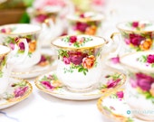 Royal Albert tea set Old Country Roses Teacup Duo. Tea cup & saucer decorated with the ever-popular Old Country Roses. The perfect tea cup