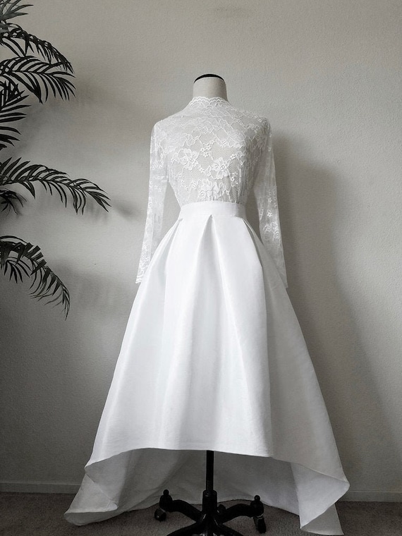MADE TO ORDER the High Low Ball Gown Floor Length Skirt Etsy