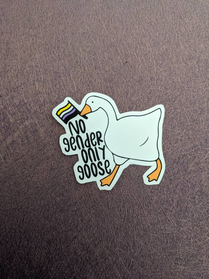 No Gender Only Goose Sticker Untitled Goose Game Sticker Etsy