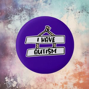 I Have Autism/I Am Autistic, autistic badge, autism, hidden disability, hidden disability badge, neurodivergent, autism badge I Have Autism