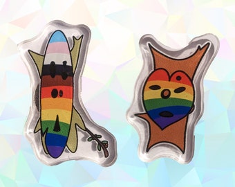 Korok Pins, Korok Pride Pins, LGBTQ pin, Pride Flag Pin, Zelda Pins