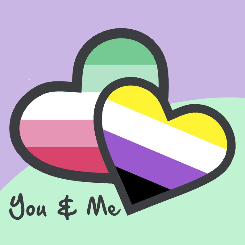 LGBTQ Couples Card LGBTQ Valentines Card Custom Valentines Card Pride Valentines Card Custom LGBT Pride Flag Valentines Card