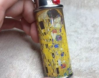 Reusable lighter case The Kiss Gustav Klimt