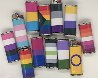 Queer Pride Flag Lighter Cases - 25% of purchase goes to the Marsha P Johnson Institute