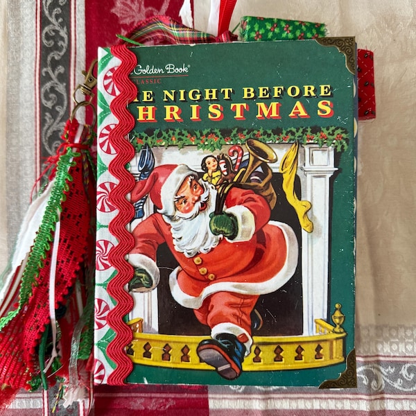 Vintage  Golden Book Junk Journal – The Night Before Christmas (1976 Edition)