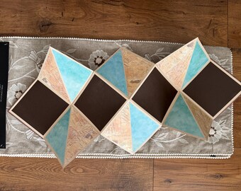 Scrapbook Mini Vintage style  Accordion Album