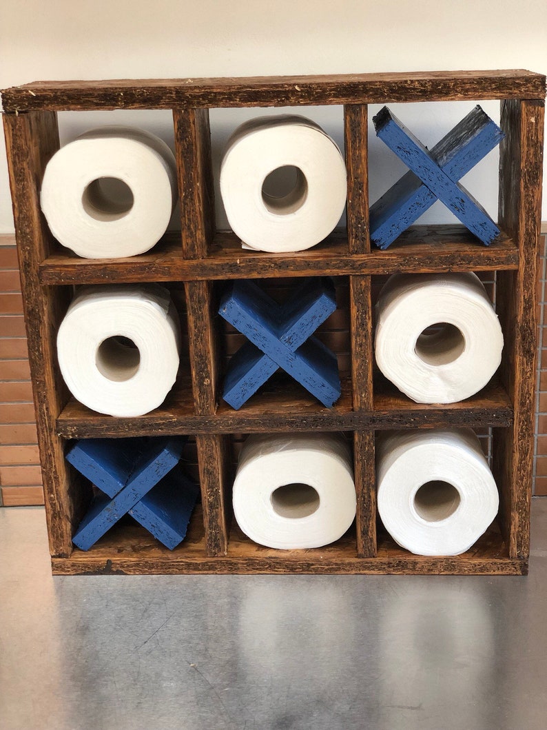Noughts and Crosses Toilet Roll Holder Tic Tac Toe Made From Etsy