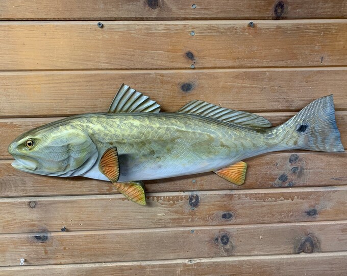 Redfish 27 Inch ready to Ship Wood Carved Red Drum Wall Etsy